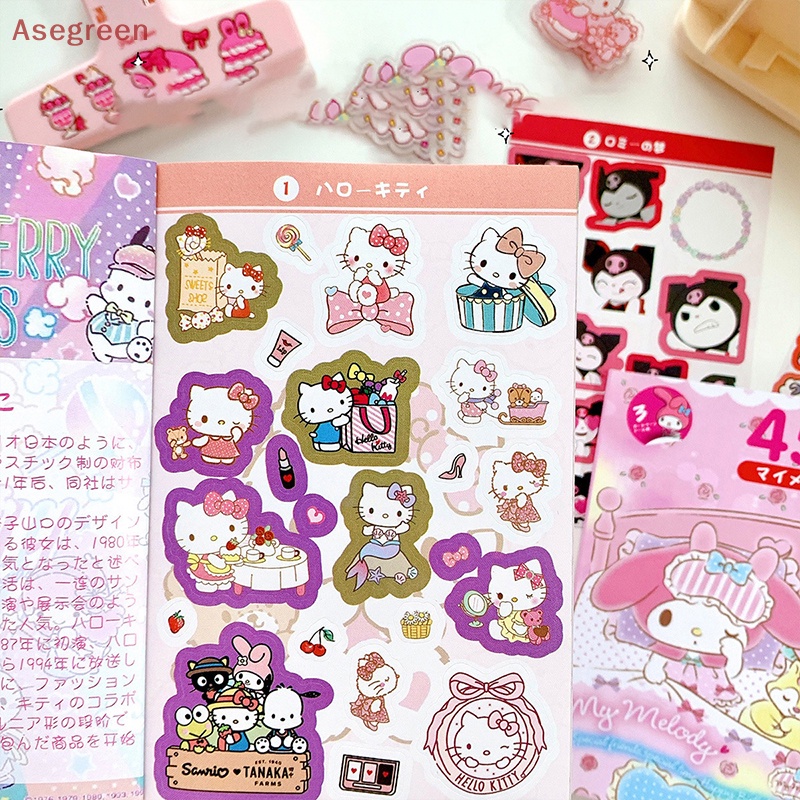 sanrio-asegreen-สติกเกอร์-ลายการ์ตูนสุนัข-kulomi-cinnamon-dog-pacha-dog-น่ารัก-สําหรับตกแต่งสมุดบัญชี