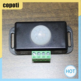 Copoti DC 12V / 24V ร่างกายมนุษย์ อินฟราเรด เซนเซอร์ ควบคุมการเคลื่อนไหว เครื่องตรวจจับการเคลื่อนไหว สําหรับแถบไฟ LED / หลอดไฟ สําหรับบ้าน