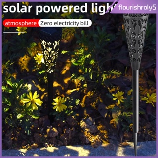[Flourishroly5] โคมไฟ LED พลังงานแสงอาทิตย์ กันน้ํา สําหรับตกแต่งทางเดิน ปาร์ตี้ วันหยุด