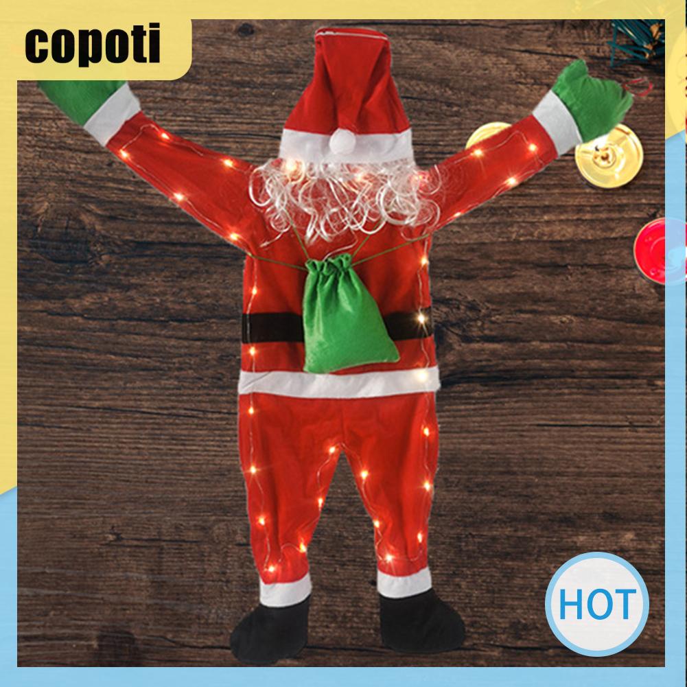 copoti-ซานต้าปีนเขา-ขนฟู-พร้อมไฟ-led-แบบนิ่ม-สําหรับแขวนในบ้าน-และนอกบ้าน