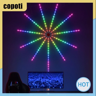 Copoti สายไฟ LED ซิงโครนัส ควบคุมด้วยเสียงเพลง เปลี่ยนสีได้ สําหรับตกแต่งบ้าน เทศกาล