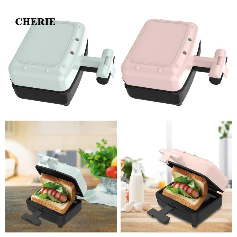 เครื่องทําแซนวิช-ขนาดเล็ก-300w-สองด้าน-ไม่เหนียวติด-สําหรับทําอาหารเช้า