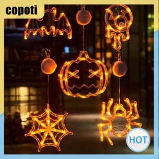 Copoti โคมไฟ LED ลายการ์ตูนฮาโลวีน สําหรับติดผนัง ประตู ระเบียง บ้าน