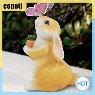 Copoti โคมไฟเรซิ่น รูปปั้นกระต่าย ผีเสื้อน่ารัก สําหรับตกแต่งบ้าน