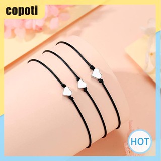 Copoti สร้อยข้อมือ สายรัดข้อมือ ปรับได้ สร้างสรรค์ ความรัก แวววาว สายรัดข้อมือ เด็กผู้ชาย เด็กผู้หญิง สําหรับบ้าน