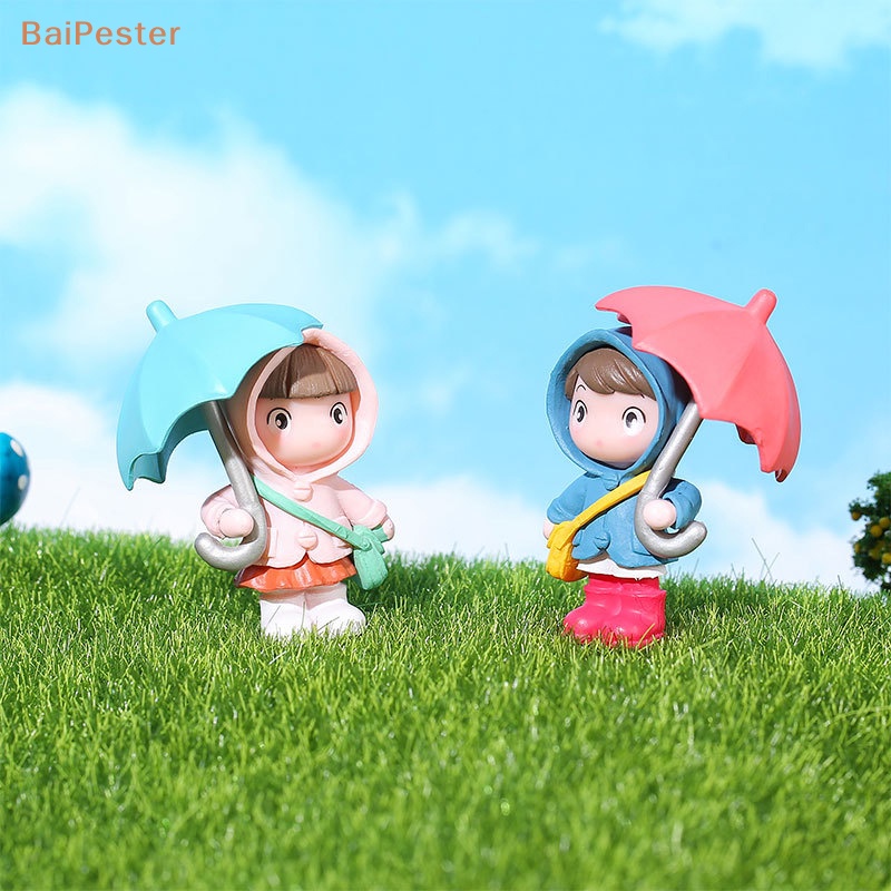 baipester-เสื้อกันฝนน่ารัก-ร่มเด็กผู้ชาย-เด็กผู้หญิง-ตุ๊กตา-เครื่องประดับขนาดเล็ก-ตกแต่งโต๊ะ-ตุ๊กตา-ของขวัญ-ของเล่น-ภูมิทัศน์ขนาดเล็ก