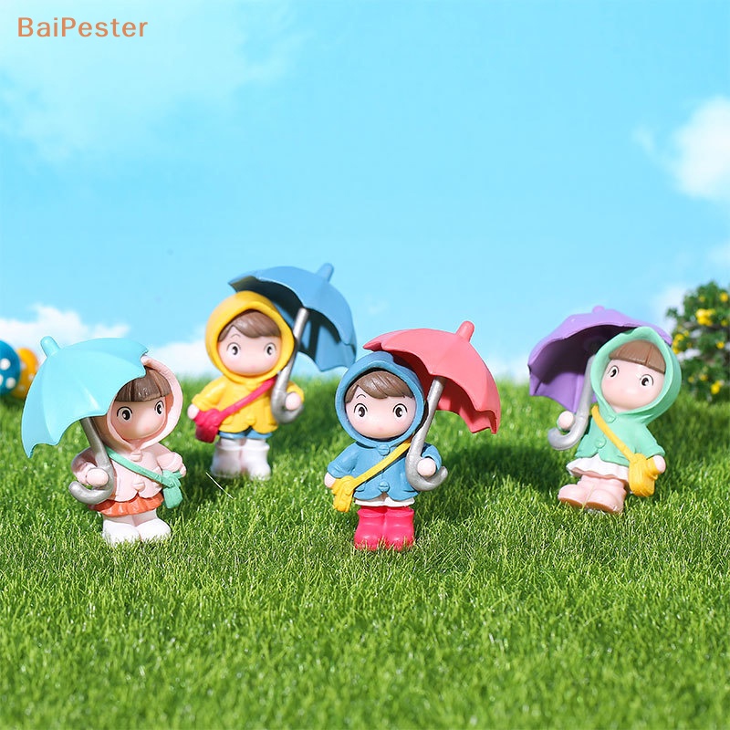baipester-เสื้อกันฝนน่ารัก-ร่มเด็กผู้ชาย-เด็กผู้หญิง-ตุ๊กตา-เครื่องประดับขนาดเล็ก-ตกแต่งโต๊ะ-ตุ๊กตา-ของขวัญ-ของเล่น-ภูมิทัศน์ขนาดเล็ก
