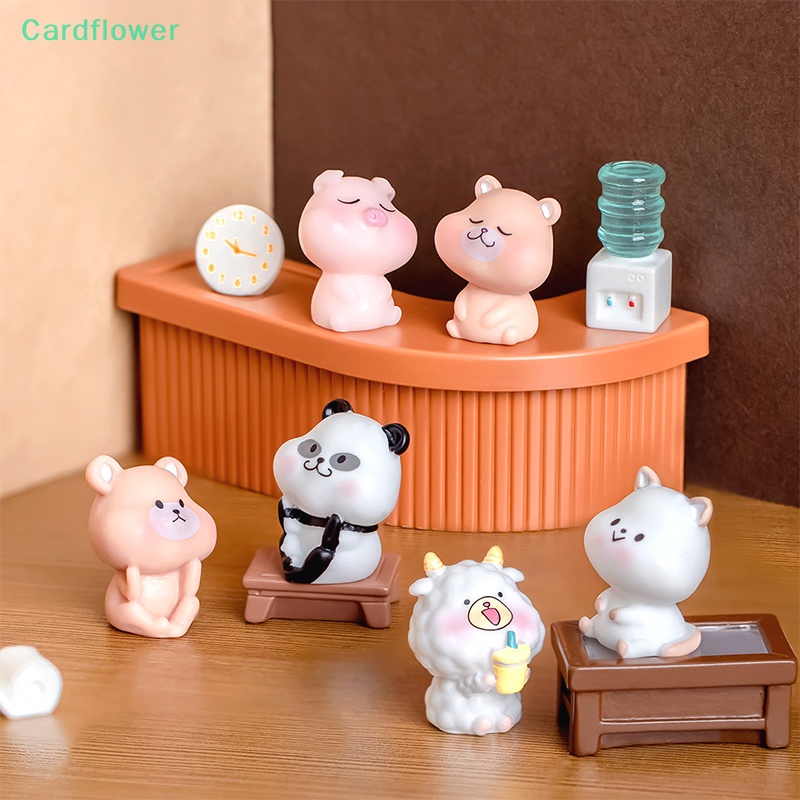 lt-cardflower-gt-ฟิกเกอร์เรซิ่น-รูปการ์ตูนสัตว์-หมู-หมี-เสือน่ารัก-ขนาดเล็ก-สําหรับตกแต่งบ้าน-ลดราคา