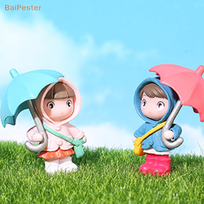 baipester-เสื้อกันฝนน่ารัก-ร่มเด็กผู้ชาย-เด็กผู้หญิง-ตุ๊กตา-เครื่องประดับขนาดเล็ก-ตกแต่งโต๊ะ-ตุ๊กตา-ของขวัญ-ของเล่น-ภูมิทัศน์ขนาดเล็ก