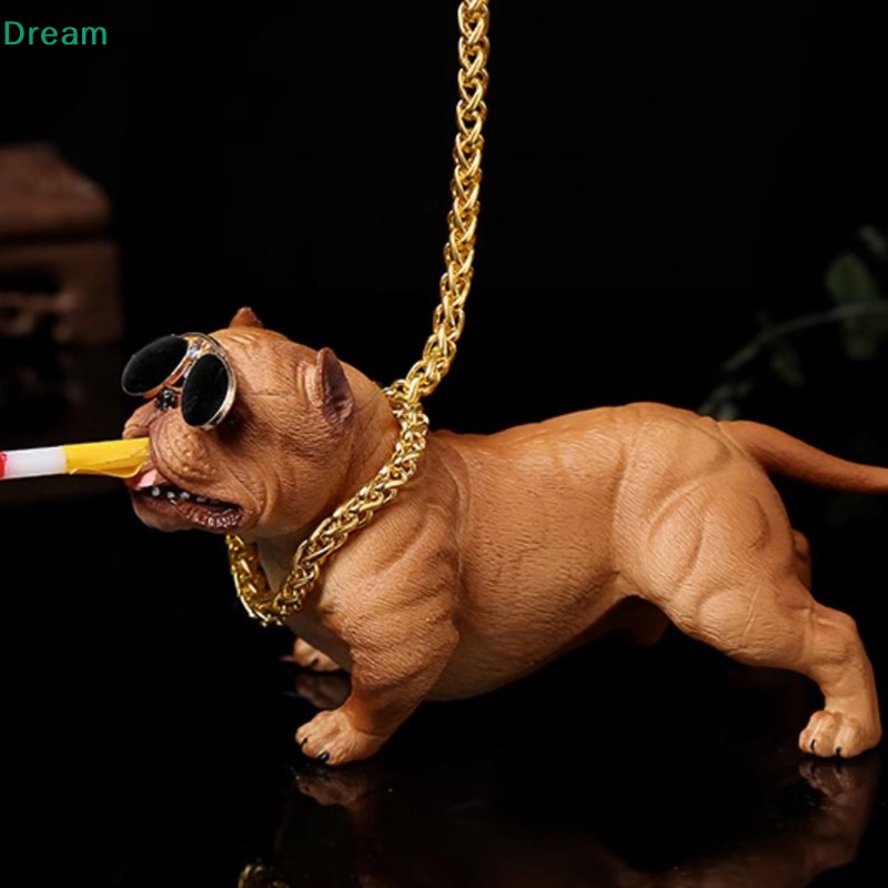 lt-dream-gt-bully-pitbull-dog-ตุ๊กตาของเล่นเด็ก-แดชบอร์ดรถยนต์-ตกแต่งบ้าน-งานฝีมือ-ลดราคา