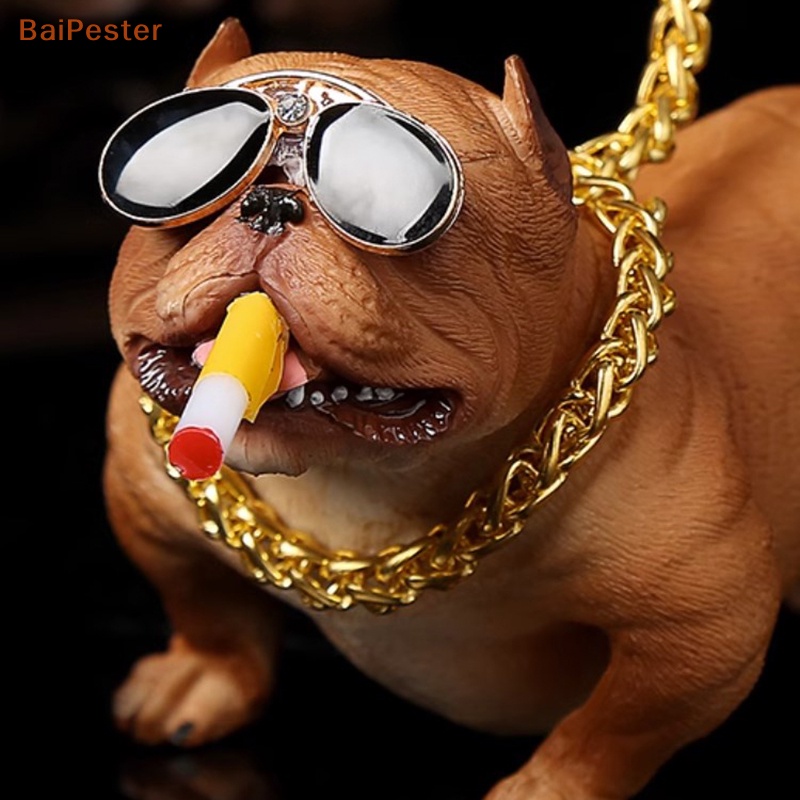 baipester-ตุ๊กตาสุนัขพิทบูล-แดชบอร์ดรถยนต์-งานฝีมือ-สําหรับตกแต่งบ้าน-รถยนต์