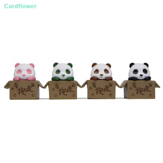 &lt;Cardflower&gt; ฟิกเกอร์แพนด้า ขนาดเล็ก สําหรับตกแต่งบ้าน แดชบอร์ด รถยนต์ ตั้งโต๊ะ ลดราคา