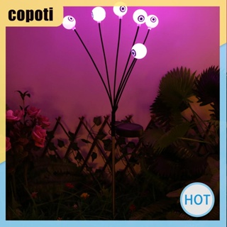 Copoti โคมไฟ Led 6 8 10 ดวง รูปหิ่งห้อย สีเขียว สําหรับตกแต่งปาร์ตี้ฮาโลวีน