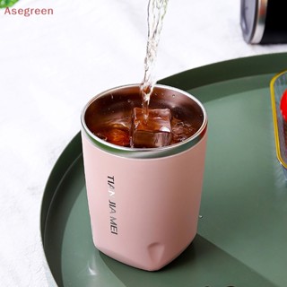 [Asegreen] ขวดน้ําสเตนเลส มีฉนวนกันความร้อน สําหรับใส่ชานม กาแฟ