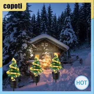 Copoti สายไฟ LED 20 ดวง แบบเกลียว สําหรับตกแต่งต้นคริสต์มาส สวน สนามหญ้า บ้าน