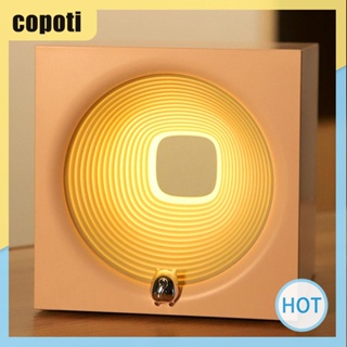 Copoti เครื่องเล่น MP3 โคมไฟ LED 1200mAh หรี่แสงได้ สําหรับครอบครัว ห้องนอน บ้าน