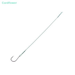 &lt;Cardflower&gt; สายเบ็ดตกปลา ลวดเหล็ก ป้องกันการกัด พร้อมตะขอ 22 ซม. 10 ชิ้น ต่อแพ็ก