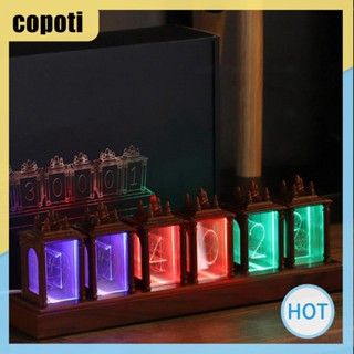 Copoti โคมไฟ RGB รูปนิกเกิล หลากสีสัน ปรับความสว่างได้ สําหรับตกแต่งบ้าน