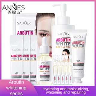 Sadoer Arbutin Whitening Essence Mask บํารุงผิวมือ ให้ความชุ่มชื้น ดูแลผิวหน้า ดูแลผิวหน้าให้เต็มรูปแบบ เพื่อความงาม