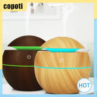 Copoti เครื่องฟอกอากาศความชื้นอัลตราโซนิก กระจายน้ํามันหอมระเหย ขนาดเล็ก 130 มล. สําหรับบ้าน สํานักงาน และรถยนต์