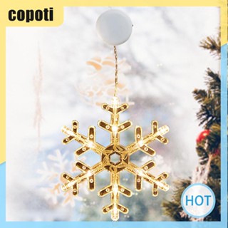 Copoti โคมไฟ LED รูปนางฟ้า 3D ใช้แบตเตอรี่ สําหรับตกแต่งหน้าต่างบ้าน คริสต์มาส