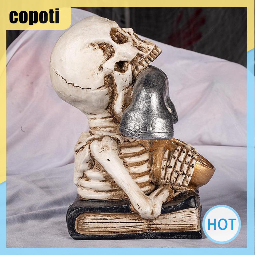 copoti-รูปปั้นเรซิ่น-รูปกะโหลกตลก-สําหรับตกแต่งบ้าน