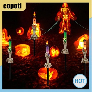 Copoti โคมไฟเทียน พลังงานแสงอาทิตย์ สําหรับตกแต่งบ้าน ปาร์ตี้ฮาโลวีน สวน 6 ชิ้น