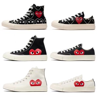 รองเท้าผ้าใบ CDG Play Converse All Star 1970s ทรงสูง สําหรับผู้ชาย และผู้หญิง