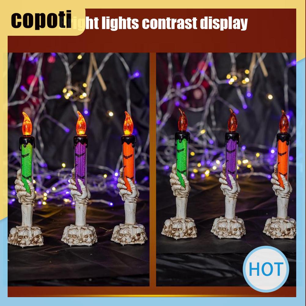 copoti-โคมไฟเทียนอิเล็กทรอนิกส์-พร็อพสําหรับตกแต่งบ้าน-วันฮาโลวีน