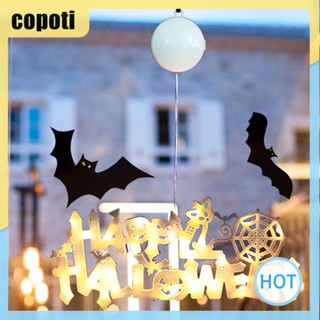 Copoti ธงแบนเนอร์ Happy Halloween สีม่วง สําหรับตกแต่งบ้าน ปาร์ตี้ฮาโลวีน