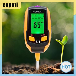 Copoti 4/5 in 1 เครื่องวัดค่า PH ในดิน จอแสดงผล LCD สําหรับบ้าน