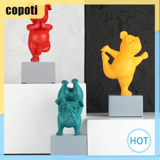 Copoti รูปปั้นสุนัขบูลด็อกน่ารัก สไตล์โมเดิร์นมินิมอล สําหรับตกแต่งบ้าน