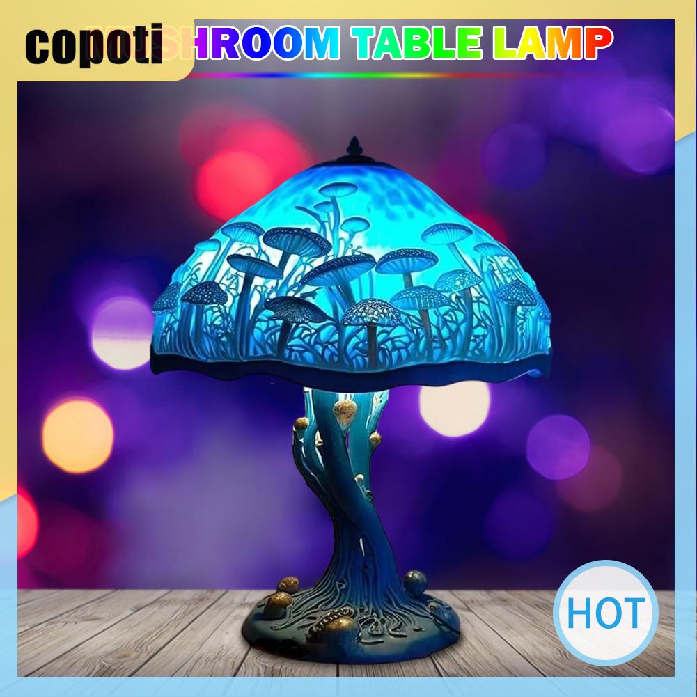 copoti-โคมไฟตั้งโต๊ะเรซิ่น-รูปเห็ด-สีสันสดใส-สําหรับตกแต่งบ้าน-ห้องนอน-บาร์