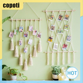 Copoti ชั้นวางกรอบรูป แบบแขวน สไตล์โบฮีเมียน สําหรับตกแต่งบ้าน ห้องนอน