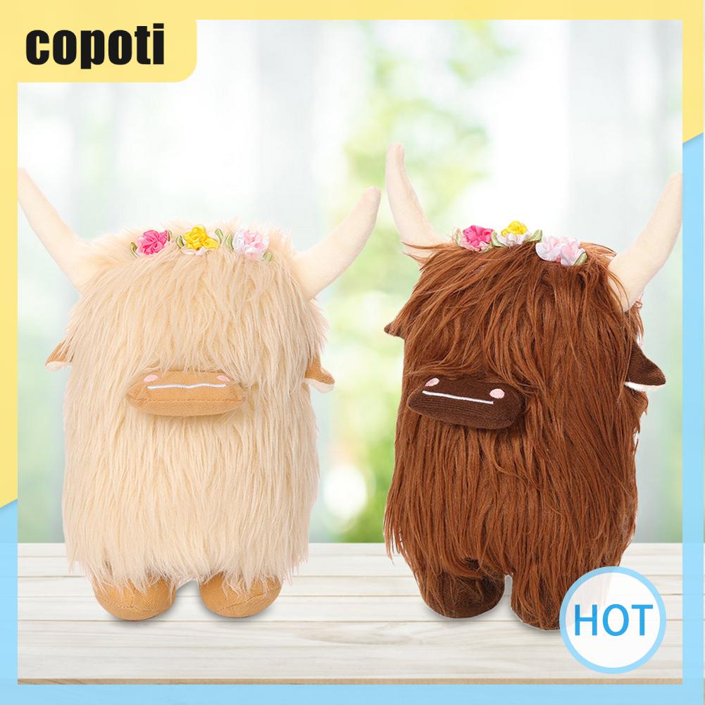 copoti-ของเล่นตุ๊กตาวัวขนยาว-ลูกวัวแคระ-สําหรับตกแต่งบ้าน