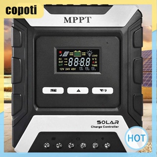 Copoti ตัวควบคุมการเก็บประจุแบตเตอรี่ พลังงานแสงอาทิตย์ 10A 20A 30A Dual USB MPPT สําหรับบ้าน