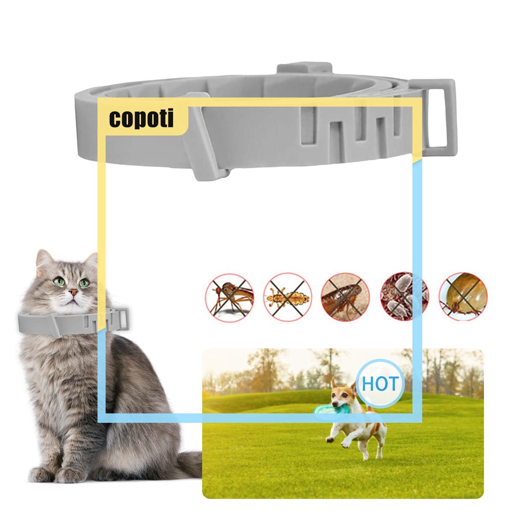 copoti-ปลอกคอซิลิโคน-กันน้ํา-สําหรับสัตว์เลี้ยง-สุนัข-แมว-ปรับได้