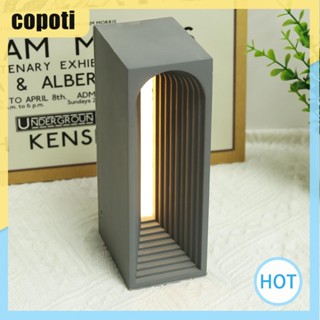 Copoti โคมไฟตั้งโต๊ะ 450mAh สไตล์โมเดิร์น สร้างสรรค์ สําหรับตกแต่งบ้าน ห้องนอน
