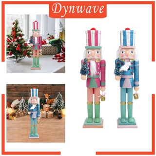 [Dynwave] ตุ๊กตาฟิกเกอร์ทหาร นัทแครกเกอร์ไม้ แบบพกพา 36 ซม. สําหรับตกแต่งโต๊ะ ของขวัญวันหยุด