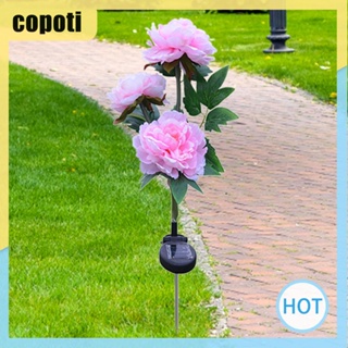 Copoti โคมไฟ LED รูปดอกไม้ประดิษฐ์ 3 หัว สําหรับตกแต่งบ้าน สวน