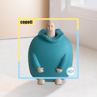 Copoti รูปปั้นเรซิ่น รูปหน้ายิ้ม ของขวัญคริสต์มาส สําหรับตกแต่งบ้าน