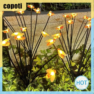 Copoti โคมไฟ LED พลังงานแสงอาทิตย์ รูปผึ้งน่ารัก สําหรับตกแต่งบ้าน ระเบียง ทางเดิน