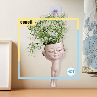 Copoti จี้เรซิ่น รูปปั้นกระถางดอกไม้ สไตล์นอร์ดิก สําหรับตกแต่งบ้าน ห้องนั่งเล่น