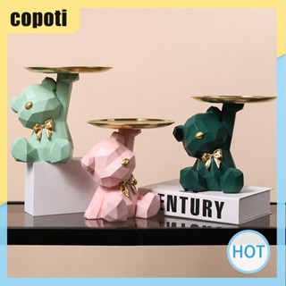 Copoti พวงกุญแจเรซิ่น รูปหมีเรขาคณิต สําหรับตกแต่งบ้าน ห้องนั่งเล่น