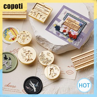 Copoti แสตมป์หัวทองแดง สไตล์โกธิควินเทจ สําหรับตกแต่งบ้าน งานแต่งงาน DIY