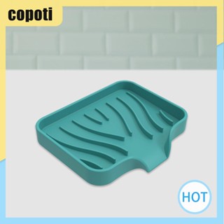 Copoti ที่วางสบู่ซิลิโคน ระบายน้ํา แบบพกพา สําหรับอ่างล้างจาน ฟองน้ํา สําหรับห้องครัว ห้องน้ํา บ้าน