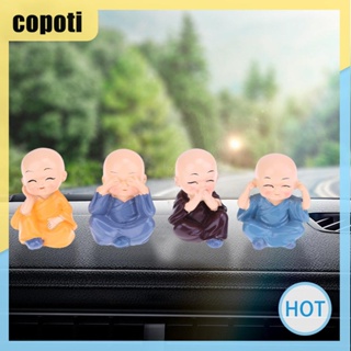 Copoti รูปปั้นพระพุทธรูปเรซิ่น สําหรับตกแต่งบ้าน รถยนต์ 4 ชิ้น