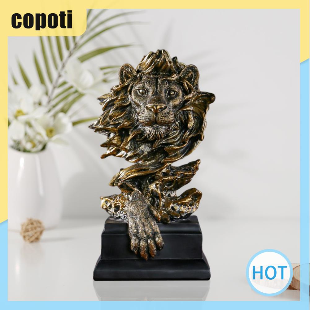 copoti-หัวสิงโต-รูปปั้นสัตว์-งานฝีมือ-สไตล์เรโทร-สําหรับตกแต่งบ้าน