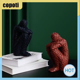 Copoti ชั้นวางหนังสือเรซิ่น รูปปั้นตัวละคร สําหรับตกแต่งบ้าน