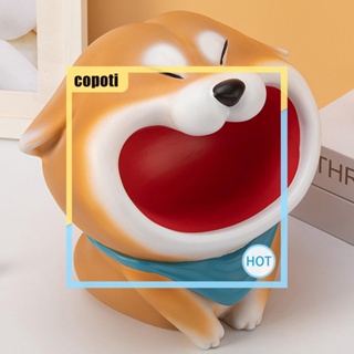 Copoti รูปปั้นเรซิ่น รูปสุนัขชิบะอินุ สไตล์ฝรั่งเศส สําหรับตกแต่งบ้าน